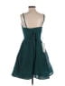 Assorted Brands 100% Polyester Stars Teal Blue Cocktail Dress Size 2 (estimated) - photo 2