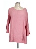 Ali Miles Pink 3/4 Sleeve Top Size L - photo 1