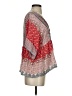 Johnny Was Red 3/4 Sleeve Blouse Size S - photo 4