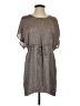 Collective Concepts 100% Polyester Print Gray Casual Dress Size XS - photo 1