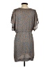 Collective Concepts 100% Polyester Print Gray Casual Dress Size XS - photo 2