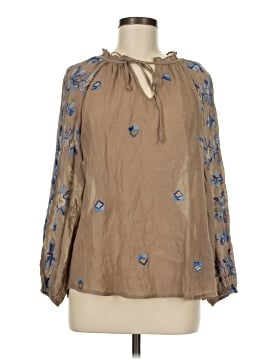 Fig and Flower Long Sleeve Blouse (view 1)