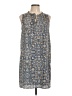 fleur bleue 100% Polyester Floral Blue Casual Dress Size 10 - photo 1
