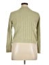 August Silk Green Silk Cardigan Size L - photo 2