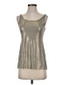 RN Convertible Metallic Silver Sleeveless Top Size S - photo 1