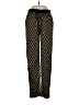 Bar III 100% Polyester Print Gold Casual Pants Size S - photo 1
