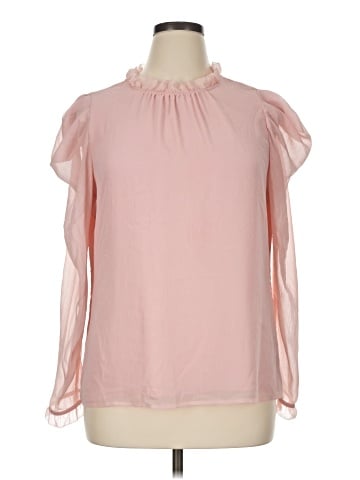 DKNY Long Sleeve Blouse (view 1)