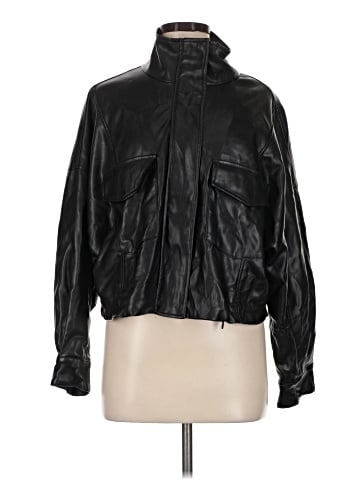 MNG Faux Leather Jacket (view 1)