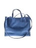 Telfar 100% Polyurethane Solid Blue Vegan Leather Medium Shopping Bag One size - photo 1