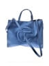Telfar 100% Polyurethane Solid Blue Vegan Leather Medium Shopping Bag One size - photo 3