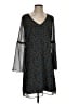 CAbi 100% Polyester Print Blue Casual Dress Size S - photo 1