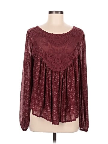Ultra Pink Long Sleeve Blouse (view 1)