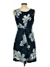 Max Taylor 100% Polyester Floral Blue Casual Dress Size 11 - 12 - photo 2