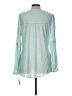 Flutter & Kick Teal 3/4 Sleeve Blouse Size Lg Maternity - photo 2