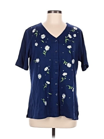 Quacker Factory Short Sleeve Blouse (view 1)