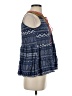 THML 100% Rayon Blue Sleeveless Blouse Size S - photo 4