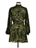 Topshop 100% Polyester Paisley Green Cocktail Dress Size 8 - photo 1