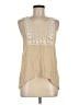 Phanuel 100% Rayon Tan Sleeveless Blouse Size M - photo 1