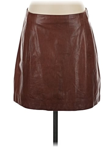Vince. Leather Skirt (view 1)