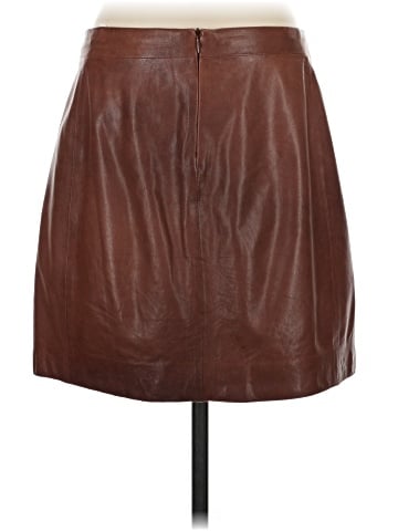 Vince. Leather Skirt (view 2)