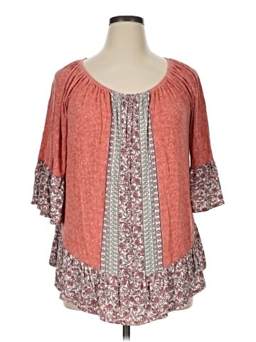 Style&Co 3/4 Sleeve Blouse (view 1)