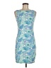 Manuel Canovas Graphic Blue Cocktail Dress Size 6 (2) - photo 1