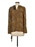 Thalia Sodi 100% Polyester Brown Long Sleeve T-Shirt Size M - photo 2
