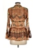 BKE 100% Polyester Brown Long Sleeve Blouse Size M - photo 2
