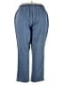 Woman Within 100% Cotton Solid Blue Casual Pants Size 24W - photo 2