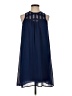 Charming Charlie 100% Polyester Solid Blue Casual Dress Size S - photo 1
