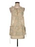 H&M 100% Polyester Tan Sleeveless Blouse Size XS - photo 1