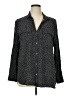 Gap 100% Rayon Polka Dots Black Long Sleeve Button-Down Shirt Size XL - photo 1
