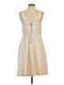 Deletta 100% Cotton Ivory Cocktail Dress Size S - photo 2