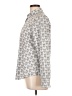 RED Valentino 100% Cotton Print Silver Blue Long Sleeve Blouse Size EU (IT) 46 / US 10 - photo 5