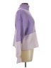 Francesca's Color Block Purple Turtleneck Sweater Size L - photo 4