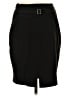 Express Solid Black Formal Skirt Size 2 - photo 2