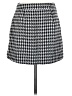 Express Houndstooth Gray Casual Skirt Size 4 Petite - photo 1