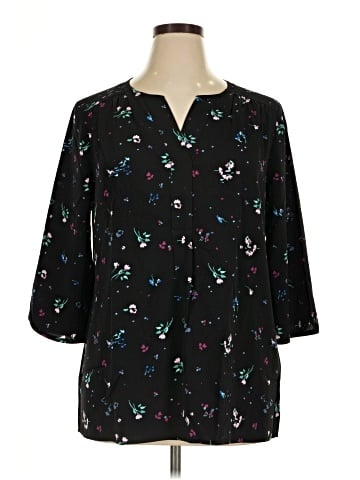 Croft & Barrow 3/4 Sleeve Blouse (view 1)