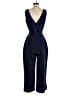 Sam Edelman 100% Polyester Solid Blue Jumpsuit Size 8 - photo 2