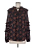 Ann Taylor 100% Polyester Black Long Sleeve Blouse Size M - photo 1