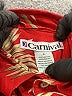 Carnival 100% Rayon Tropical Red Short Sleeve Button-Down Shirt Size S - photo 7