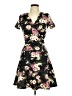 Love...ady Floral Black Casual Dress Size M - photo 1
