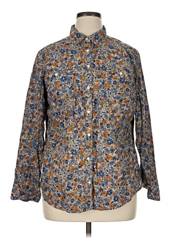 St. John's Bay Long Sleeve Button-Down Shirt (view 1)