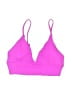L Space Solid Pink Swimsuit Top Size M - photo 1