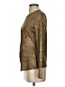 Fever Metallic Gold Long Sleeve Top Size S - photo 5