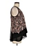 Dex 100% Polyester Black Sleeveless Blouse Size M - photo 4