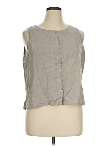 Flax Sleeveless Blouse (view 1)