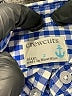 Crewcuts 100% Cotton Checkered-gingham Blue Long Sleeve Button-Down Shirt Size 2 - photo 3