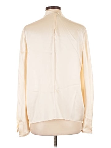 Vince. Long Sleeve Silk Top (view 2)