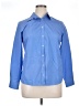 Lands' End 100% Baumwolle Blue Long Sleeve Button-Down Shirt Size 14 Petite - photo 1